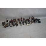 A COLLECTION OF ASSORTED LEAD SOLDIERS, some a/f including Britains examples