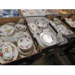 THREE TRAYS OF ROYAL WORCESTER EVESHAM DINNERWARE