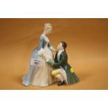 A ROYAL DOULTON FIGURE GROUP 'THE SUITOR' HN 2132