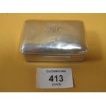 AN ANTIQUE HALLMARKED SILVER SNUFF BOX