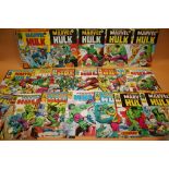 A COLLECTION OF MARVEL HULK COMICS TO INCLUDE 1970'S ERA (20)