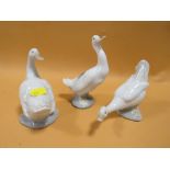 THREE NAO DUCK FIGURES