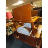 A COLLECTION OF 5 ASSORTED OCCASIONAL TABLES AND CONVERTED BOX AND RETRO LAMP TABLE (7)