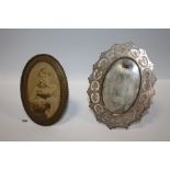 TWO VICTORIAN BRASS PICTURE FRAMES BOTH MARK 'MARION LONDON'