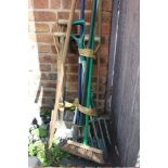 A SELECTION OF GARDENING TOOLS ETC