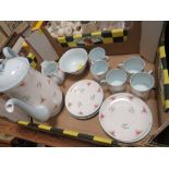 A FLORAL VINTAGE SHELLEY PART COFFEE SET