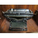 A VINTAGE UNDERWOOD TYPEWRITER