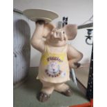 A LARGE SHOP DISPLAY TYPE PIGGIN WAITER FIGURE