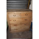 A TWO OVER THREE CHEST OF DRAWERS