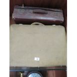 FIVE VINTAGE SUITCASES