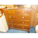 A VINTAGE FIVE DRAWER CHEST W 107 CM