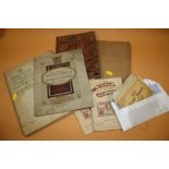 A COLLECTION OF VINTAGE STAMP ALBUMS AND ANTIQUE BOOKS ETC.