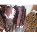 THREE VINTAGE LADIES FUR COATS