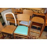 FIVE ASSORTED MODERN CHAIRS AND A STOOL (5)