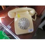 A VINTAGE CREAM TELEPHONE