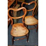 A PAIR OF MAHOGANY ANTIQUE CHAIRS