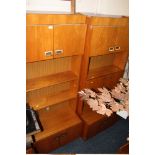 A RETRO TEAK TRIPLE WALL UNIT