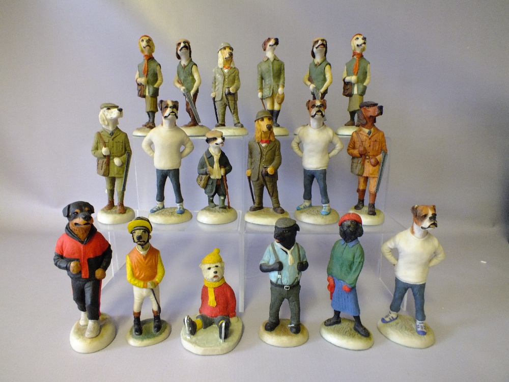 EIGHTEEN ROBERT HARROP COUNTRY COMPANIONS FIGURES, to include shooting and sporting themed examples