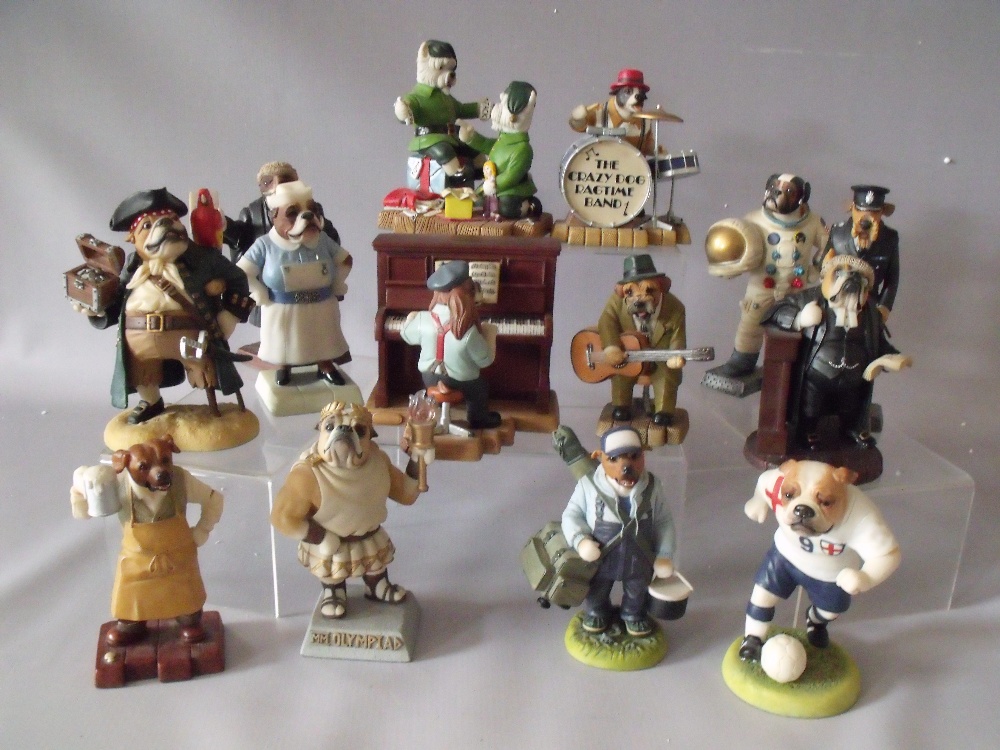 FOURTEEN ROBERT HARROP DOGGIE PEOPLE FIGURES, mostly boxed examples, to include Santa's Helpers, Th