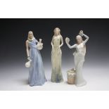 THREE ROYAL DOULTON REFLECTIONS FIGURES CONSISTING OF AUTUMN GLORY, Water Maiden and Morning Glory