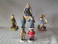 SEVEN BOXED LIMITED EDITION ROBERT HARROP DOG FIGURES, to include 'Queen Victoria We Are Not Amused