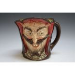 DOUBLE SIDED ROYAL DOULTON CHARACTER JUG - MEPHISTOPHELES / THE DEVIL, H 14.5 cm