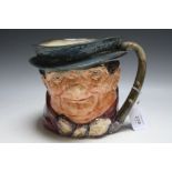 ROYAL DOULTON CHARACTER JUG - TONY WELLER, large, H 16.5 cmCondition Report:no obvious d