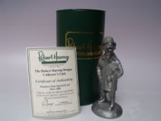 A BOXED ROBERT HARROP COLLECTORS CLUB 2003. MEMBERS ONLY SPECIAL EVENT 'LABRADOR SHOOTING' PEWTER D