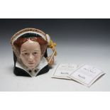 LIMITED EDITION ROYAL DOULTON CHARACTER JUG - QUEEN MARY I D7188, H 19.5 cm