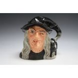 ROYAL DOULTON CHARACTER JUG - THE WITCH D6893, H 18 cm