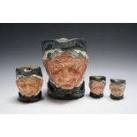 FOUR ROYAL DOULTON CHARACTER JUGS - GRANNY, consisting of two small D6520, medium D6384 and large D