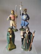 FOUR BOXED LIMITED EDITION ROBERT HARROP 'THE CAMELOT COLLECTION' DOGGIE PEOPLE FIGURES, comprising