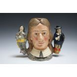 LIMITED EDITION ROYAL DOULTON CHARACTER JUG - OLIVER CROMWELL D6968, number 999, H 18.5 cm