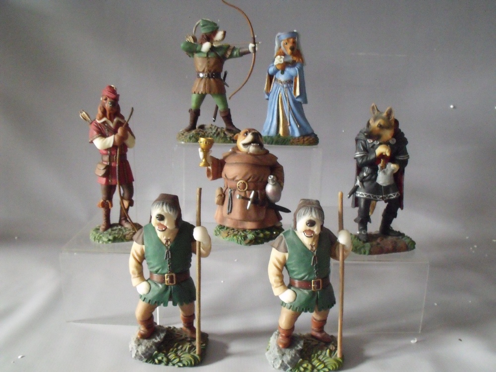 SEVEN BOXED ROBERT HARROP LIMITED EDITION GREENWOOD COLLECTION DOGGIE PEOPLE FIGURES, comprising Ro