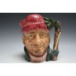 LARGE ROYAL DOULTON CHARACTER JUG - THE LUMBERJACK CANADIAN CENTENNIAL VERSION D6610, H 18 cm