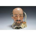 ROYAL DOULTON CHARACTER JUG - THE SHAKESPEAREAN COLLECTION WILLIAM SHAKESPEARE D6689, H 20.5 cm