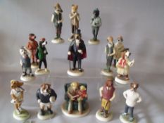 A COLLECTION OF FOURTEEN ROBERT HARROP COUNTRY COMPANIONS DOG FIGURES, to include lurcher, Aristocr