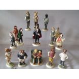 A COLLECTION OF FOURTEEN ROBERT HARROP COUNTRY COMPANIONS DOG FIGURES, to include lurcher, Aristocr