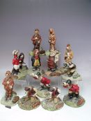 A COLLECTION OF UNBOXED ROBERT HARROP 'THE COUNTRY SET' DOG FIGURES, various figures, some duplicat
