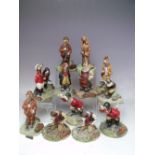 A COLLECTION OF UNBOXED ROBERT HARROP 'THE COUNTRY SET' DOG FIGURES, various figures, some duplicat