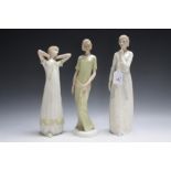 THREE ROYAL DOULTON REFLECTIONS FIGURES CONSISTING OF ENIGMA, Daybreak and Pensive, H 33.5 cm