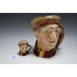 TWO ROYAL DOULTON CHARACTER JUGS - ARRY, consisting of small and large, H 17 cmCondition Rep