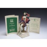 A KEVIN DAVIS 'LA BRISE' FIGURE, with certificate,, H 26 cm