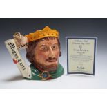 LIMITED EDITION ROYAL DOULTON CHARACTER JUG -KING JOHN D7125, number 887, H 18.5 cm
