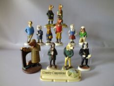 TWELVE ROBERT HARROP COUNTRY COMPANIONS FIGURES, shooting and sporting themed examples include Labr