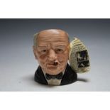 ROYAL DOULTON CHARACTER JUG - WINSTON CHURCHILL, with Today is V day handle, H 10 cm