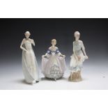 THREE ROYAL DOULTON REFLECTIONS FIGURES CONSISTING OF DEBUT, Rose Arbour and Encore, H 26.265 cm
