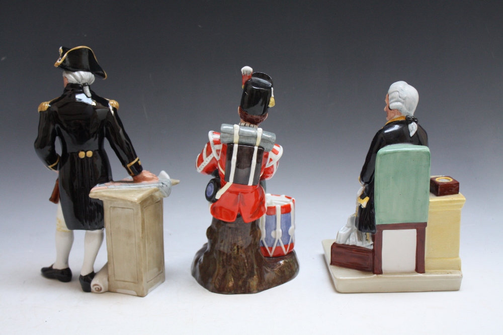 THREE ROYAL DOULTON FIGURES - THE CAPTAIN HN2260, Captain Cook HN2889 and Drummer Boy HN2679, H 23 - Image 3 of 3