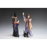 TWO ROYAL DOULTON FIGURES - THE SORCERESS HN4253, and The Wizard HN2877, H 25 cmCondition R