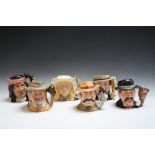 SIX ROYAL DOULTON CHARACTER JUGS - THE WILD WEST COLLECTION, consisting of Wyatt Earp D6711, Wild